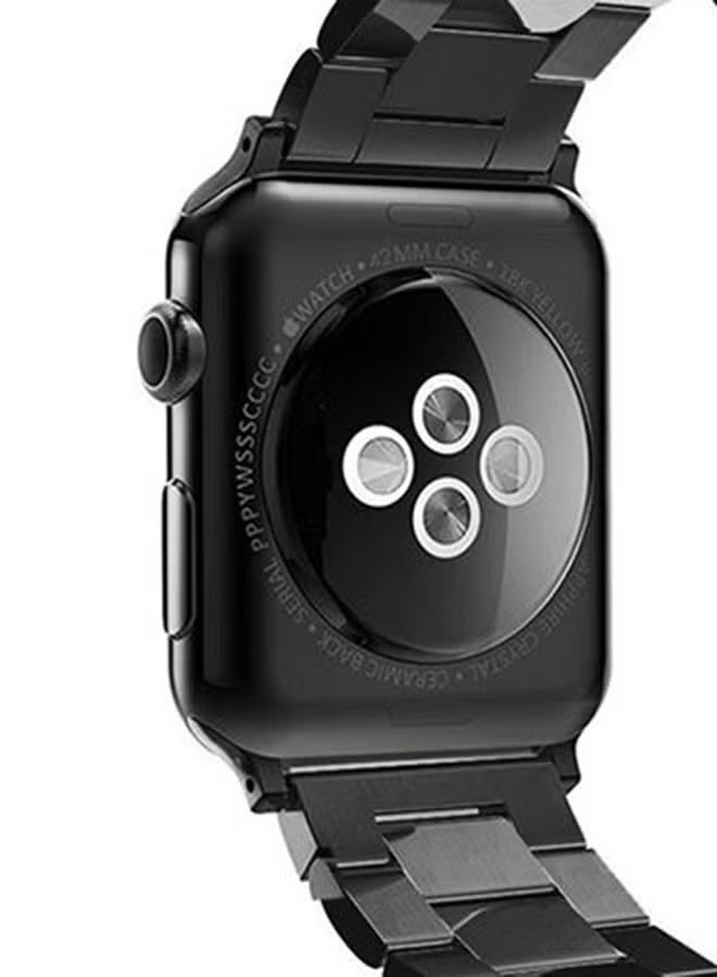 فوبيري استبدال شريط حلقة الشريط ل Apple Watch Series 4/5/6/se 44mm Black (باللغة الإنجليزية) - Image 4