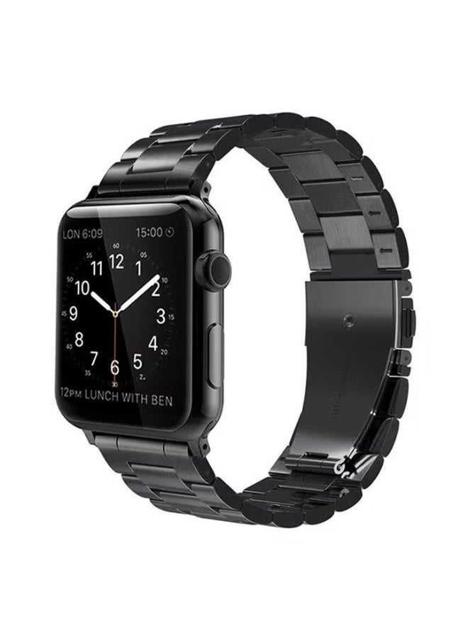 Voberry Replacement Band Loop Strap For Apple Watch Series 4/5/6/se 44mm Black - Image 1
