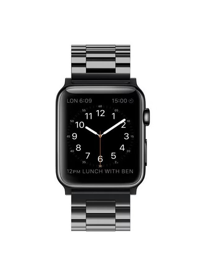 فوبيري استبدال شريط حلقة الشريط ل Apple Watch Series 4/5/6/se 44mm Black (باللغة الإنجليزية) - Image 4