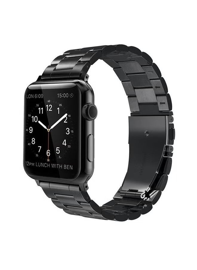 dida-cosmos - Replacement Band Loop Strap For Apple Watch Series 4/5/6/se 44mm Black - Image 1