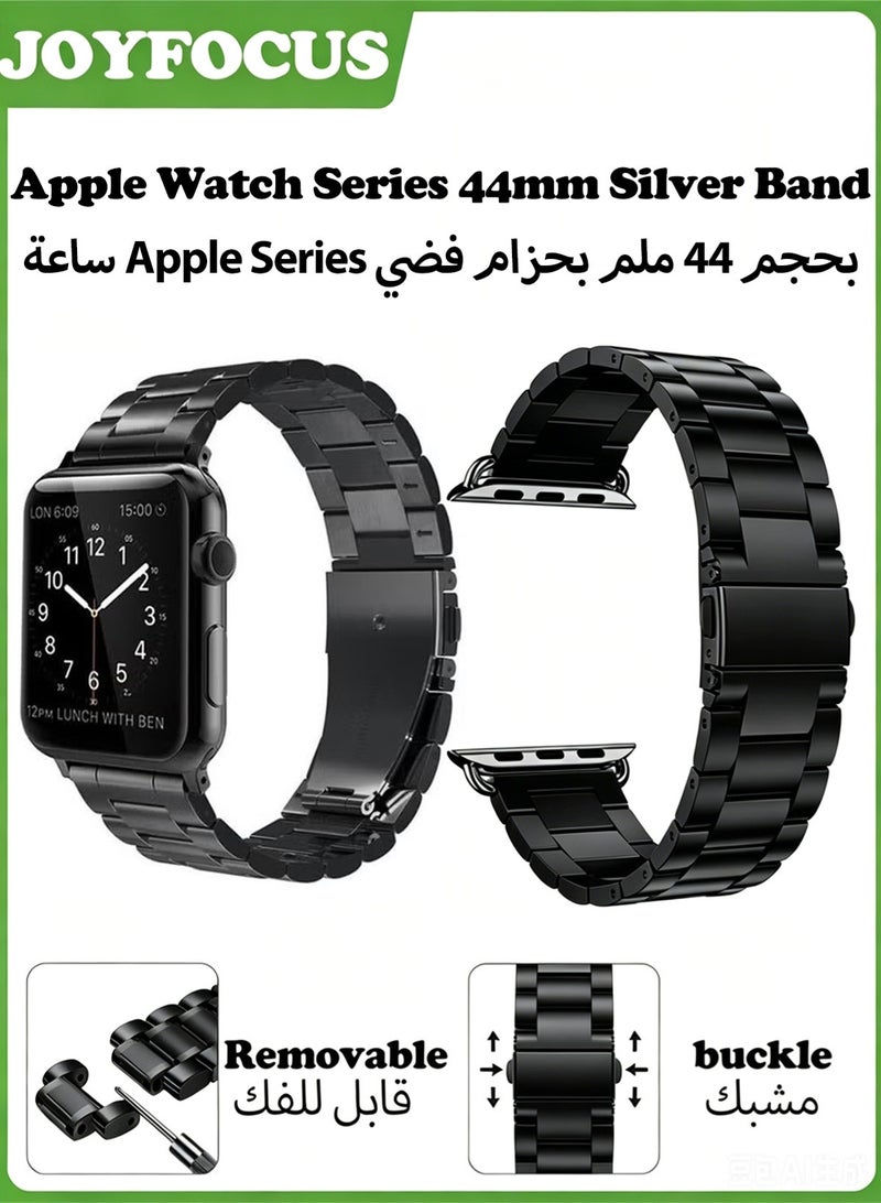 JOYFOCUS Replacement Band Loop Strap For Apple Watch Series 4/5/6/se 44mm Black - Image 1