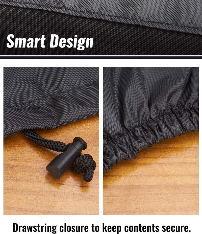 NUPICK 24 Inch Table Top Grill Cover for Cuisinart CGG-306, Royal Gourmet 24" Griddle, Ninja OG751, Nexgrill 820-0033, Pit Boss 75275 & PB336GS and Most 2-Burner Portable Grills, Come with Grill Brush - Image 4