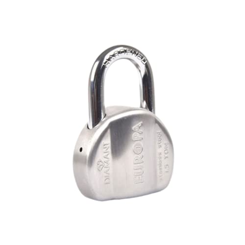 Europa P-170 Stainless Steel Disc Padlock | Rust-Resistant Body, Hardened Thicker Shackle with Secure Overlap | 5-Pin Key Technology, Ideal for Indoor & Outdoor Security - Image 2
