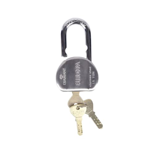 Europa P-170 Stainless Steel Disc Padlock | Rust-Resistant Body, Hardened Thicker Shackle with Secure Overlap | 5-Pin Key Technology, Ideal for Indoor & Outdoor Security - Image 3