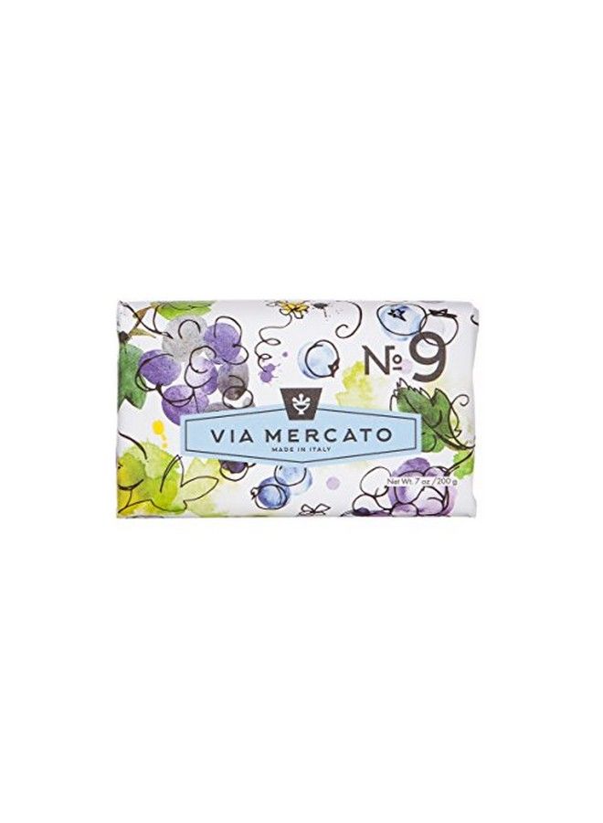Via Mercato Italian Soap Bar (200 G) No 9 Grape Black Currant & Musk  - Image 2