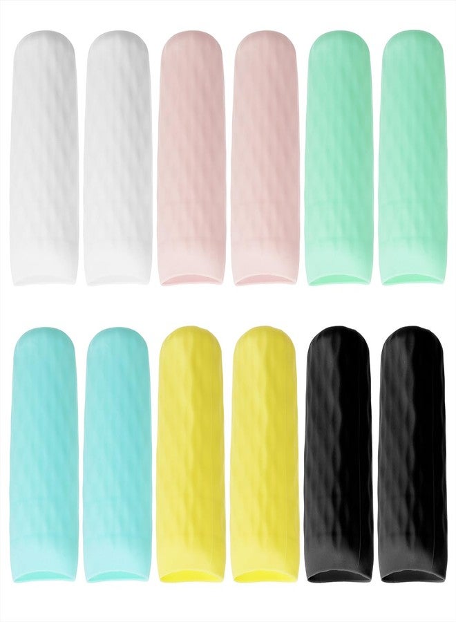 Mini Skater 12pcs Silicone Travel Bottle Cover Reusable Elastic Sleeve Fit Standard Toiletry Container Stretching Bottle Lid Cap for Luggage Bag Suitcase Prevent Leakage Solution (Multi colors) - Image 1
