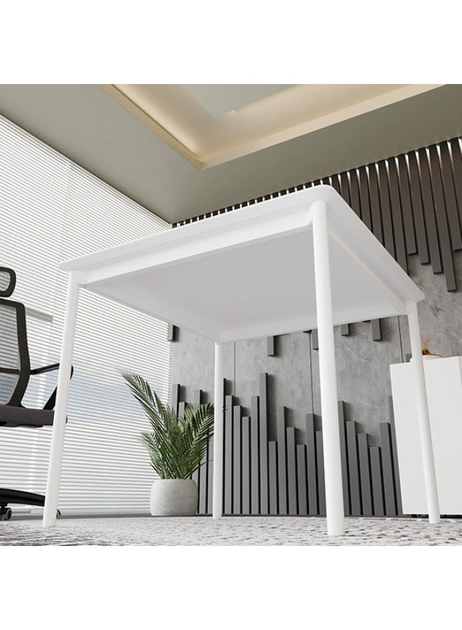 NEO FRONT FURNITURE Mini Square Meeting Table – White MDF Top with Metal Legs, Compact Conference Table for Office, Study & Home Use (60 x 60 x 75 cm) HPFS-00503 - Image 5