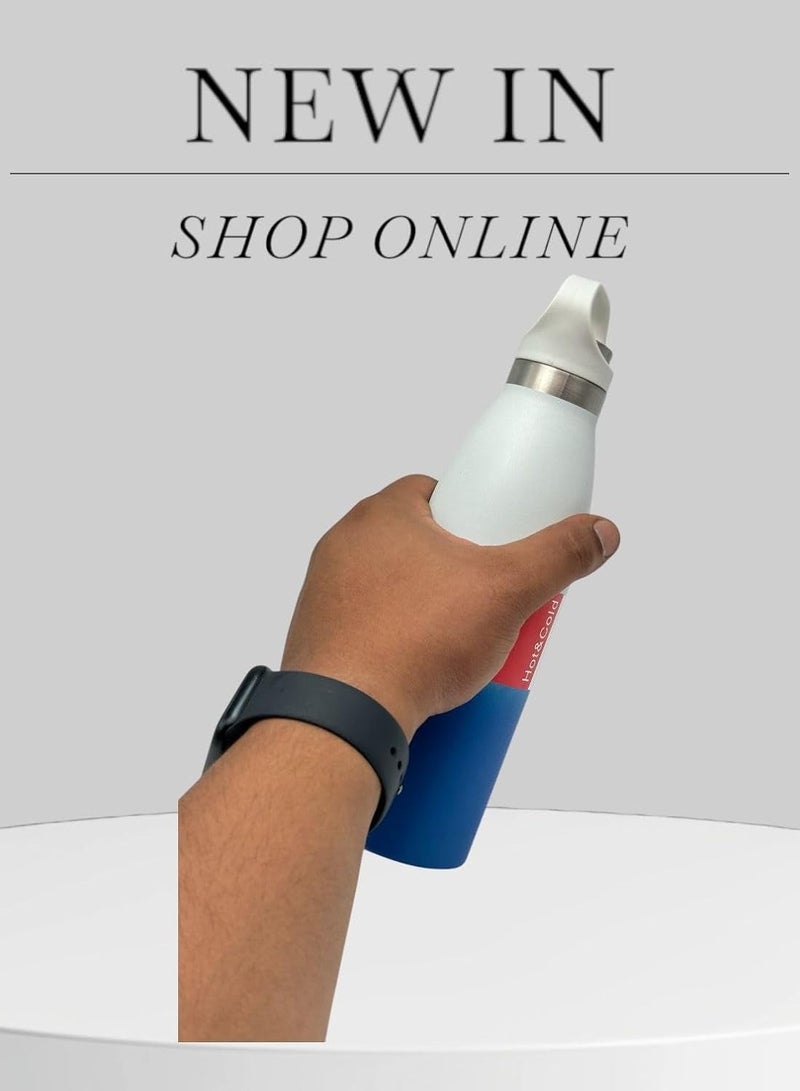 QSHOP QSHOP® Premium Thermos Water Bottle (500m), High Quality Drinking Bottle, Keeps Drinks Hot and Cold, Perfect for Kids, Vacuum Insulated, Dishwasher Safe - Image 5