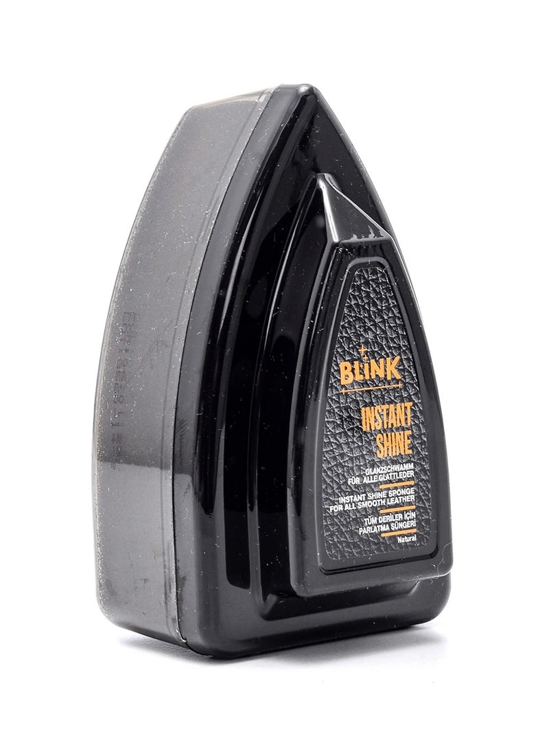 BLINK Instant Shine Sponge Applicator for Smooth Leather, Portable Shoe Polishing Tool, Natural, Standard Size - Image 1