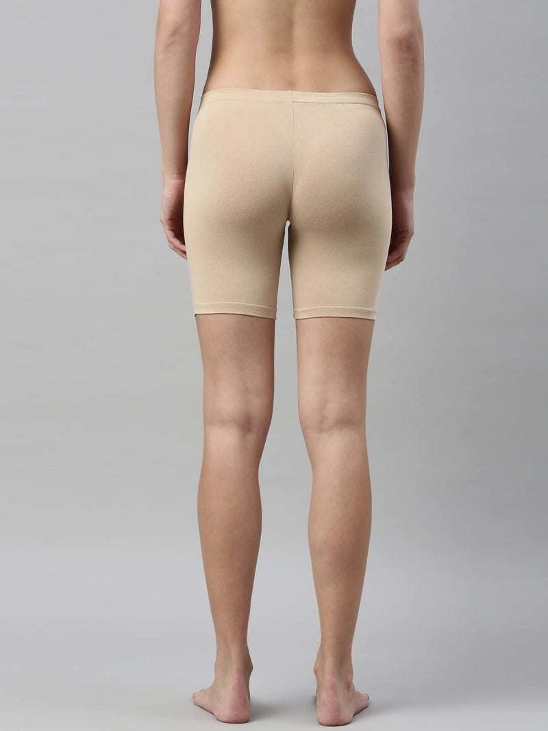Enamor Women's Shorts (Beige, L) - Image 2