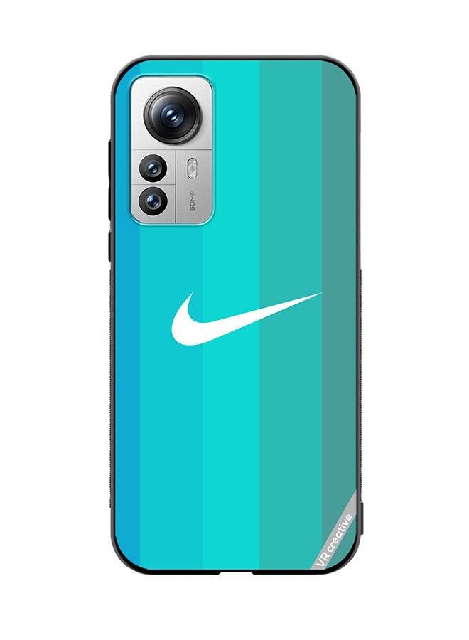 VR CREATIVE Protective Case Cover For Xiaomi 12 Pro Nike Logo Turquois Design Multicolour - Image 1