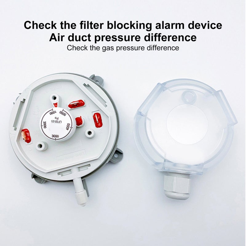 Differential Pressure Switch: ABS Housing Dust Proof Waterproof, Compact Design Superior Performance, Overheat Protection - High Shock Resistance Long Service Life for Aerospace Electronics Medical En - Image 4