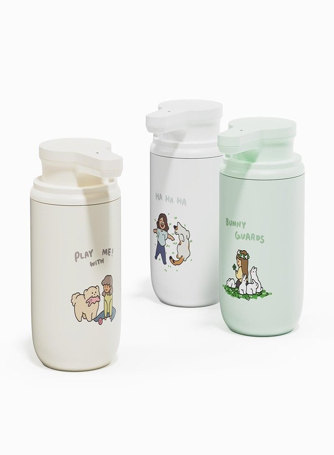 mooas Happy Buddy Artist Edition Automatic Soap Dispenser Ivory (Go Fetch!) - Image 3