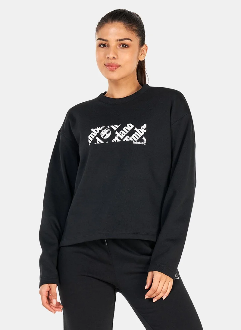 Timberland Women's Cropped Logo Sweatshirt