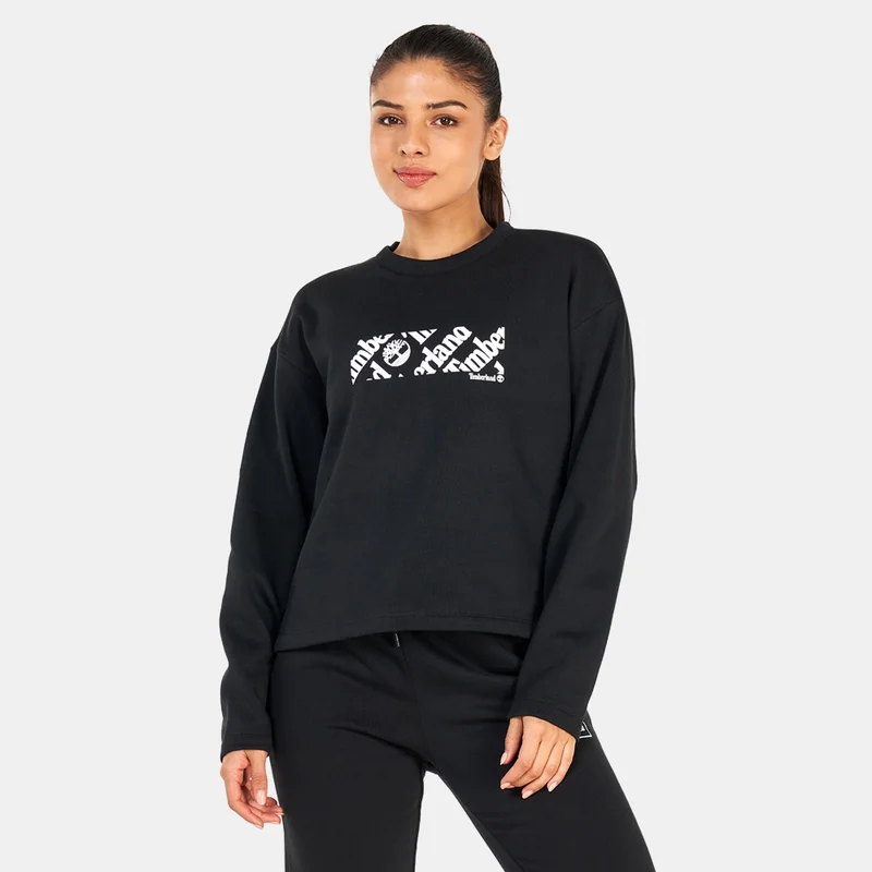 Timberland Women's Cropped Logo Sweatshirt
