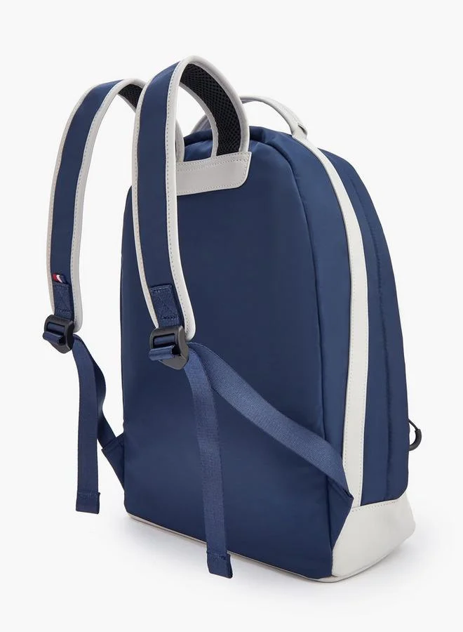 Lee Cooper NAVY Logo Print Backpack With Adjustable Shoulder Straps  | Best Price UAE