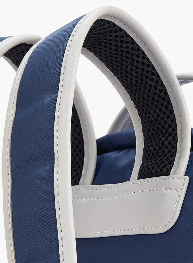 Lee Cooper NAVY Logo Print Backpack With Adjustable Shoulder Straps  | Best Price UAE