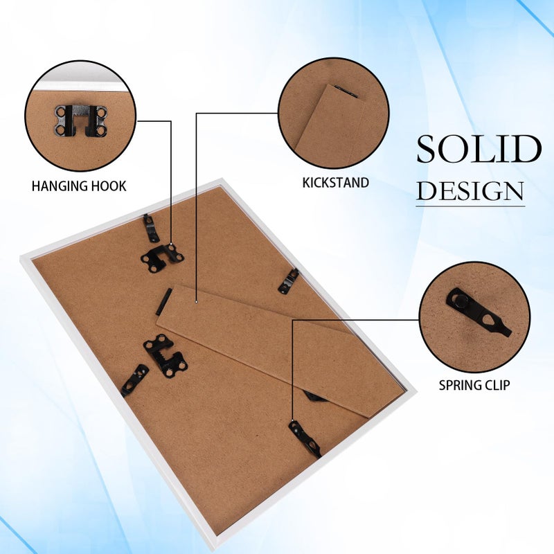 جيفت جاردن GiftGarden 8x10 إطار الصورة الأبيض 8 من 10 إطار صور رفيع لعرض الجدار المنصية - Image 5