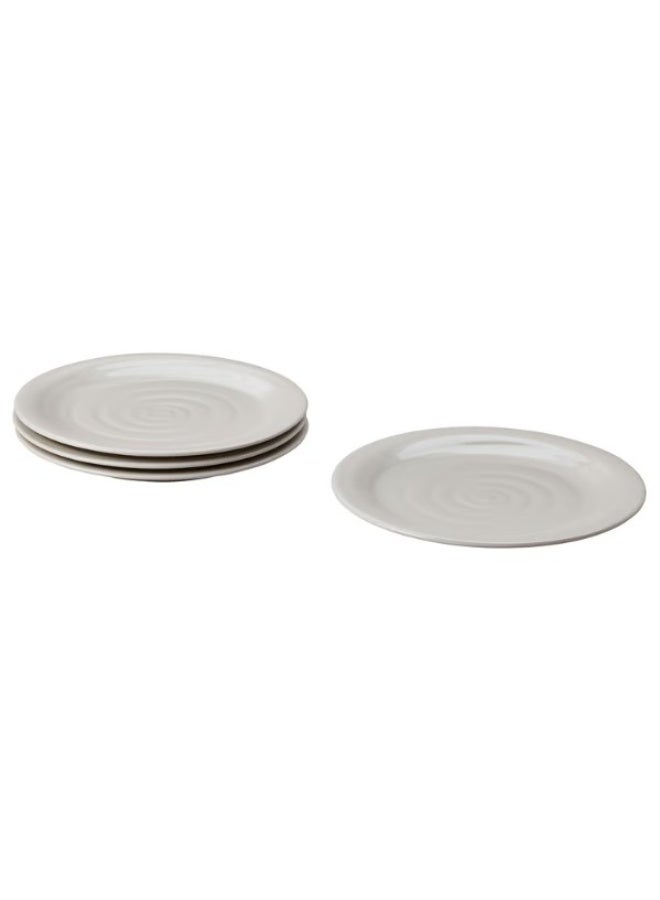 Plate, light grey-beige, 26 cm - Image 1