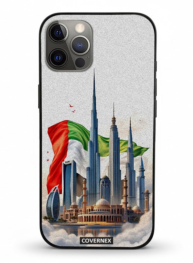 Covernex غطاء حماية آبل آيفون 12 برو مطبوع يتميز بقلب الإمارات - Image 2