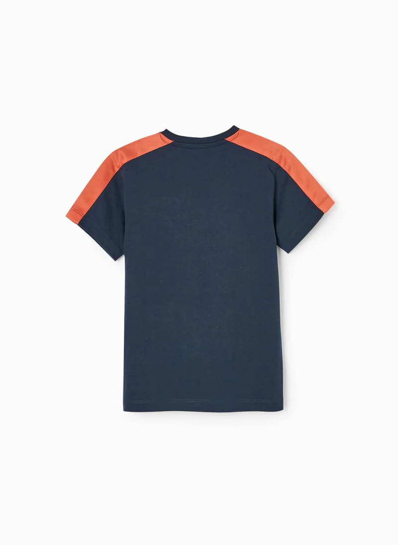 Zippy Cotton T-shirt for Boys 'Input Output', Yellow