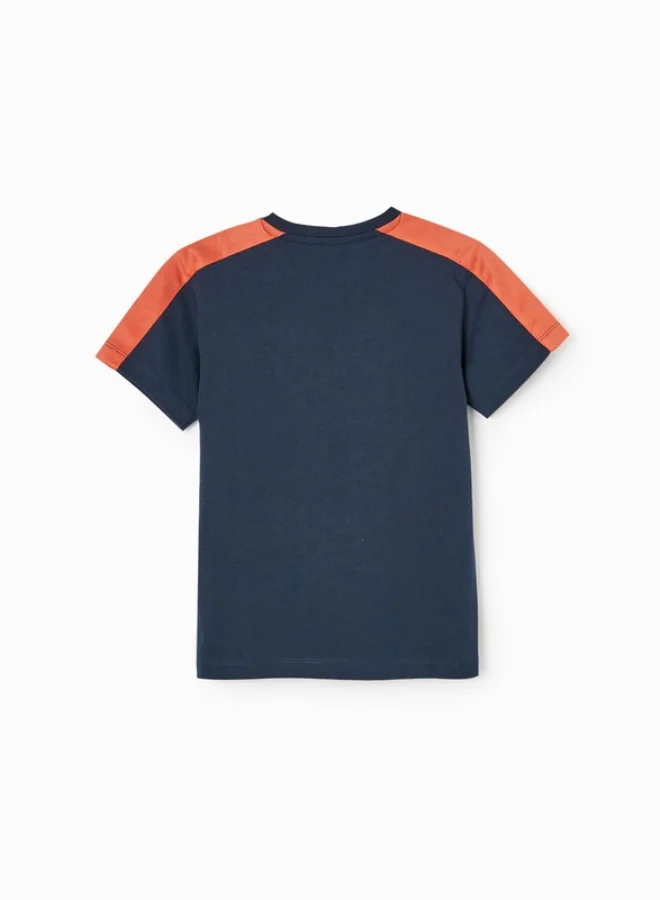 Zippy Cotton T-shirt for Boys 'Input Output', Yellow