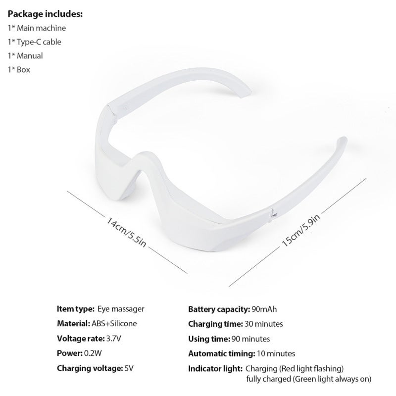 Eye Massager: 4 Modes 3 Intensity Levels - Red Light Therapy Combined With EMS Micro-Current Technology for Deep Skin Rejuvenation, Compact Portable Device for Dark Circle Puffiness Relief, Youthful E - Image 2