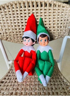 Generic 2-Piece Christmas Elf On The Shelf Plush Dolls For Home Decor  - Image 1