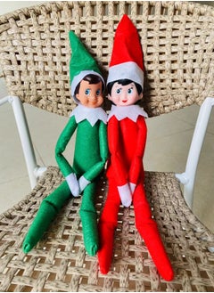 Generic 2-Piece Christmas Elf On The Shelf Plush Dolls For Home Decor  - Image 3