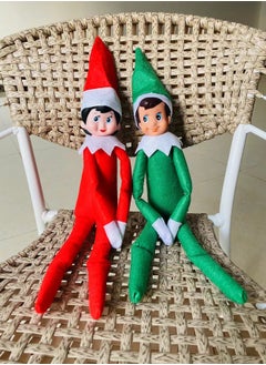 Generic 2-Piece Christmas Elf On The Shelf Plush Dolls For Home Decor  - Image 4