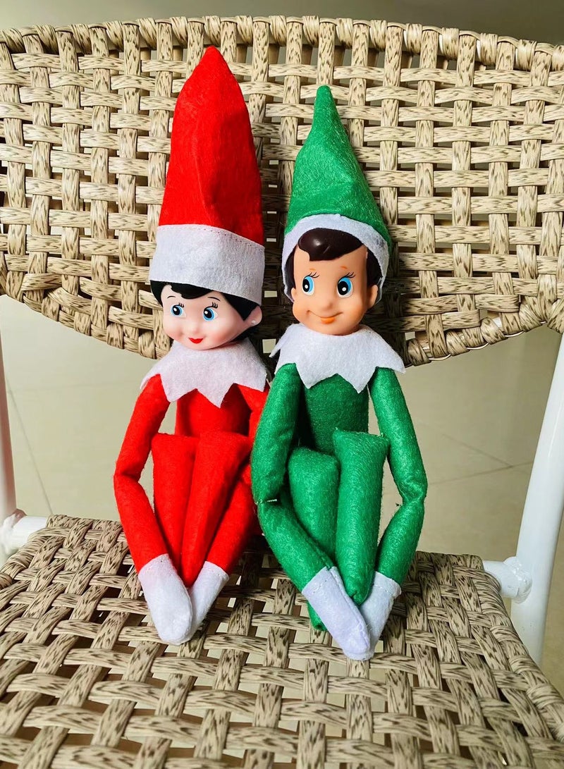 2-Piece Christmas Elf On The Shelf Plush Dolls For Home Decor  - Image 5