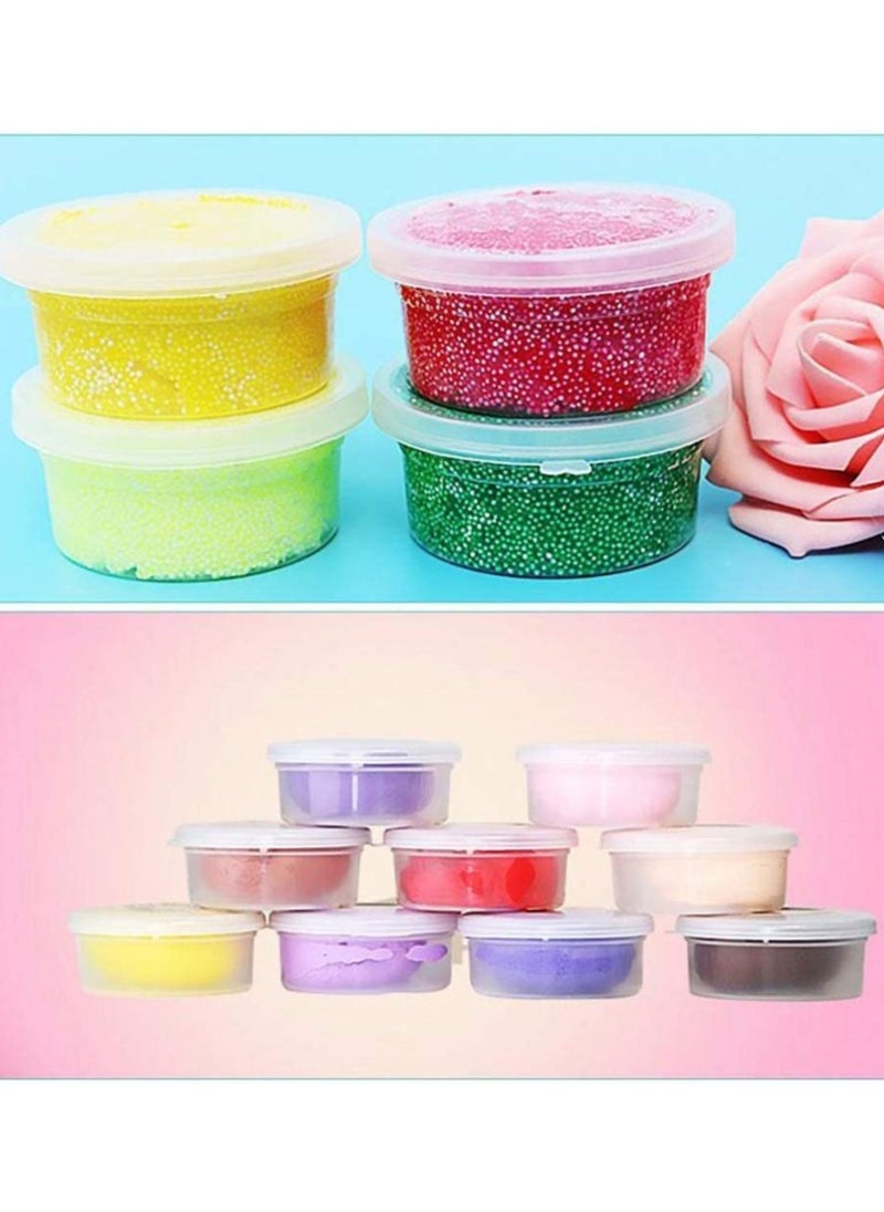 SYOSI - Slime Storage Containers 24 Pack, Leakproof Clear Plastic Foam Ball Storage Cups Storage Jars Containers With Lids Slime Pots Tubs - Image 1