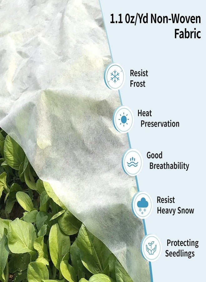 Insoma Plant Covers Freeze Protection, Floating Row Cover 1.1oz/yd² Garden Fabric Plant Cover for Winter Frost/Sun Pest Protection (8 * 24 FT) - Image 5