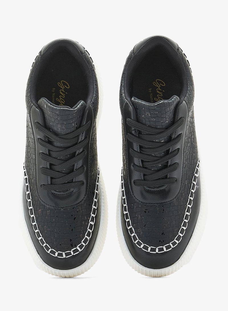 Ginger Textured Chunky Sneakers - Image 4