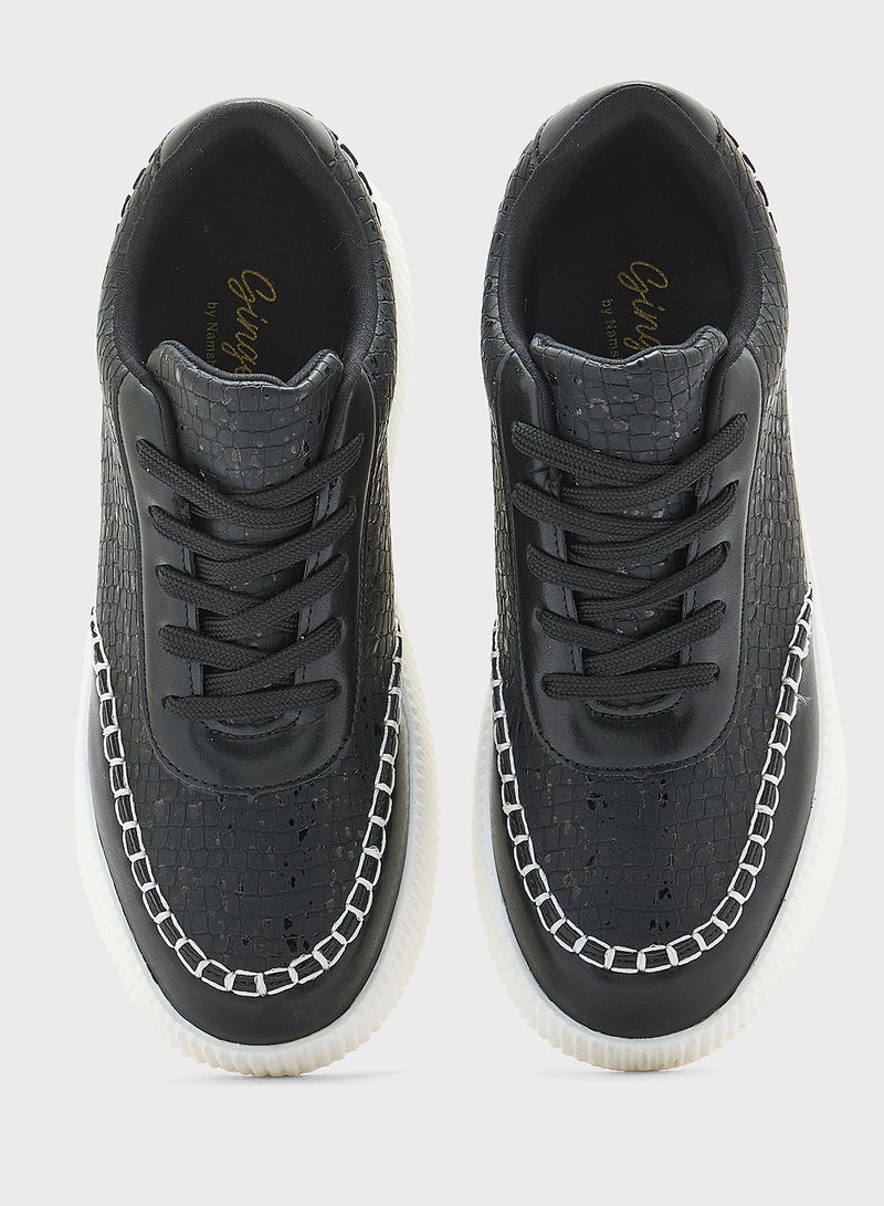 Ginger Textured Chunky Sneakers  - Image 4