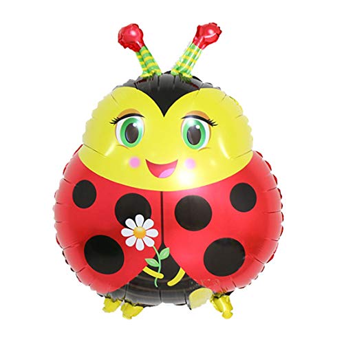 Atpata Funky Jungle Theme Animal Foil Balloons (Lady Bug) - Image 1