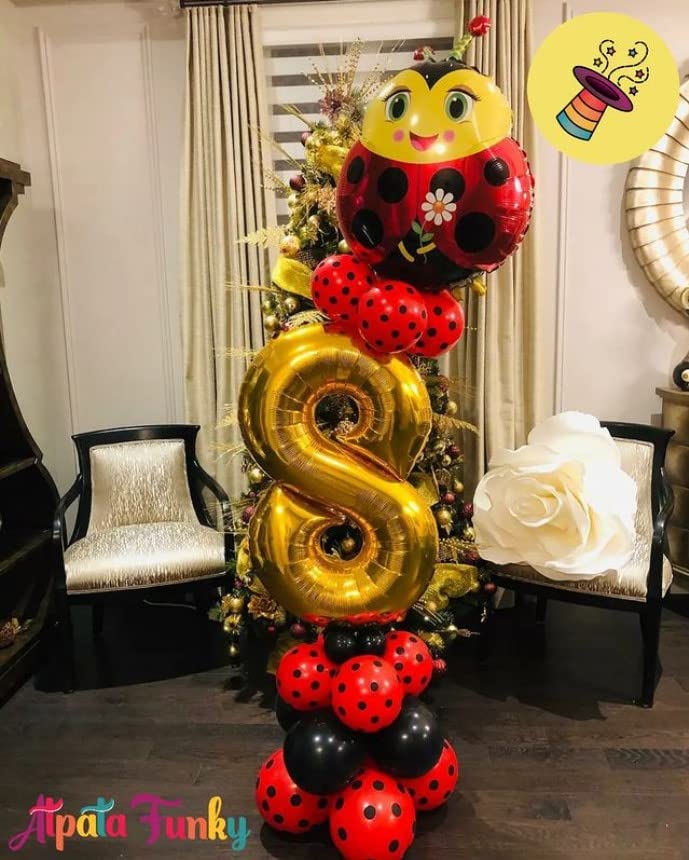 Atpata Funky Jungle Theme Animal Foil Balloons (Lady Bug) - Image 2