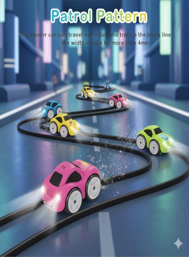 Giptoc Smart Mini RC Intelligent Sensor Stunt Car Toy for Kids 3-8 | 4 Smart Modes: Follow Object, Chase, and Follow Track, Rechargeable Cartoon Car with Music & Bright LED Light | Best Birthday Gift for Kid - Image 2