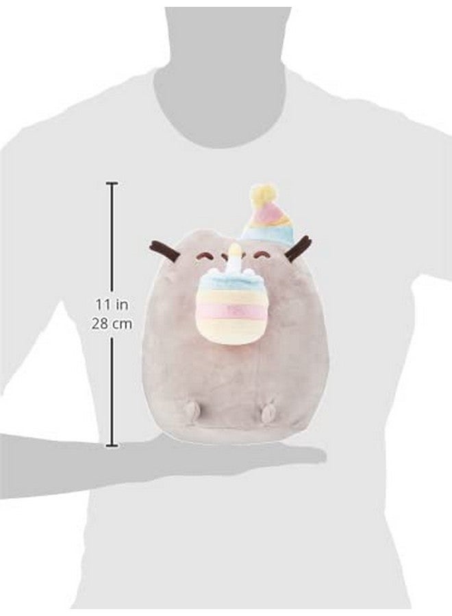 GUND Pusheen Birthday Cake Plush Stuffed Animal Cat, 9.5" - Image 3
