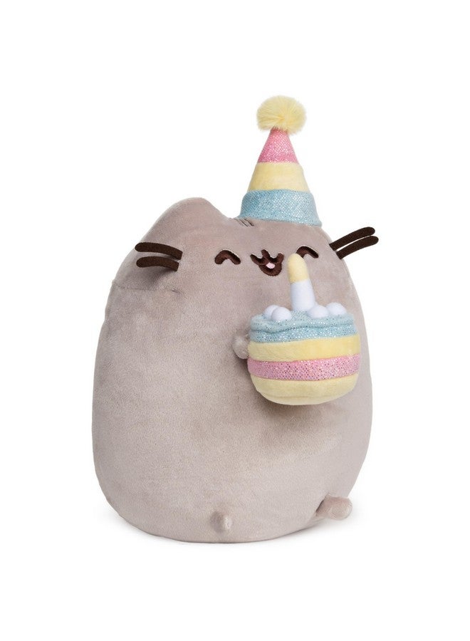 GUND Pusheen Birthday Cake Plush Stuffed Animal Cat, 9.5" - Image 2