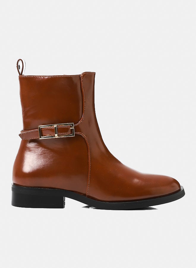 ديجافو حذاء ديجافو GPS-DVTX-001 حذاء دائري من جلد القدم بني للنساء - Image 2