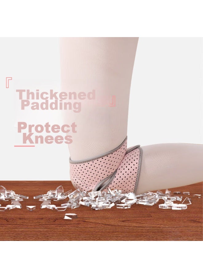 Chidong Breathable Knee Pads For Dancing, Yoga, Fitness, Sports, Soccer, Anti-collision Knee Protectors For Men And Women, 2 Pieces, Pink - Image 4