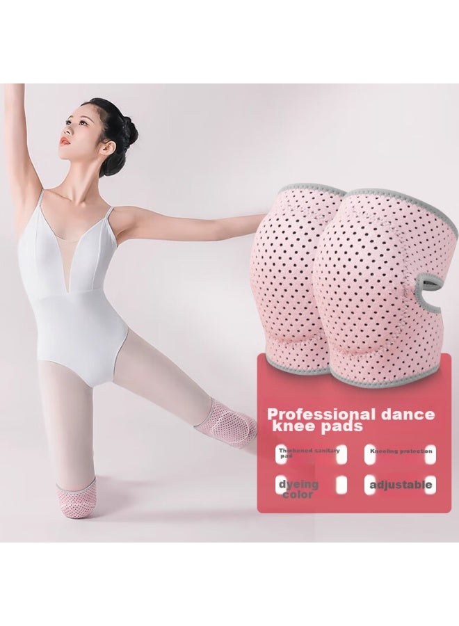 Chidong Breathable Knee Pads For Dancing, Yoga, Fitness, Sports, Soccer, Anti-collision Knee Protectors For Men And Women, 2 Pieces, Pink - Image 1