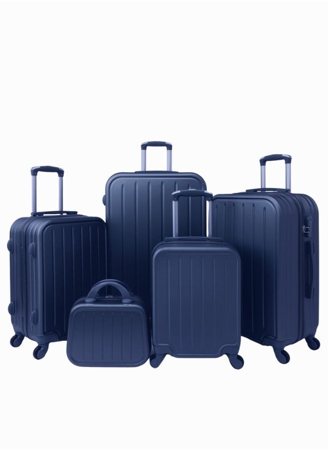 LIMRA - Luggage Trolley Bags set of 5 Pcs Blue - Image 1