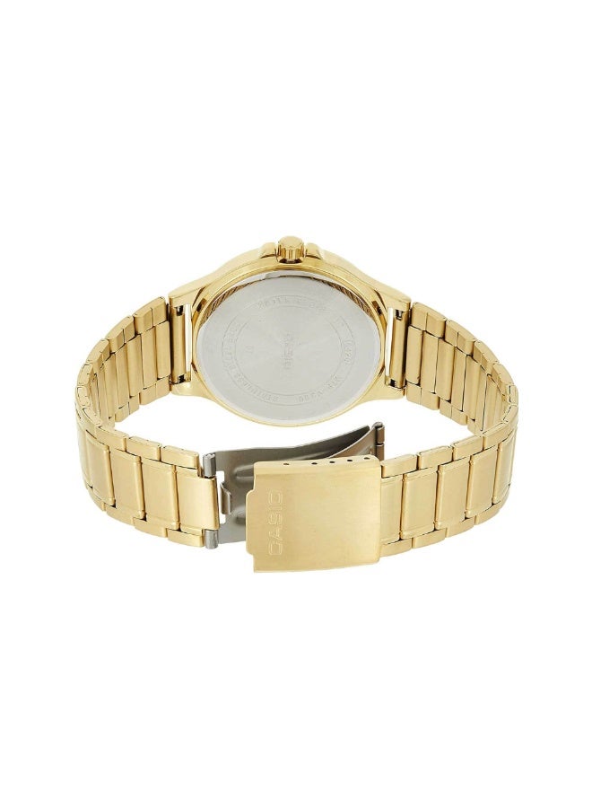 Casio MTP-V300G-1AUDF Men’s Analog Gold-Tone Stainless Steel Watch – Black Dial, Multi-Function Subdials, Water Resistant - Image 4