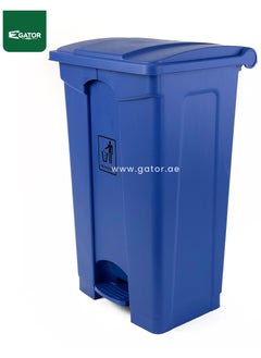 Gator Plastic Garbage Bin with Pedal Opening 87L Blue