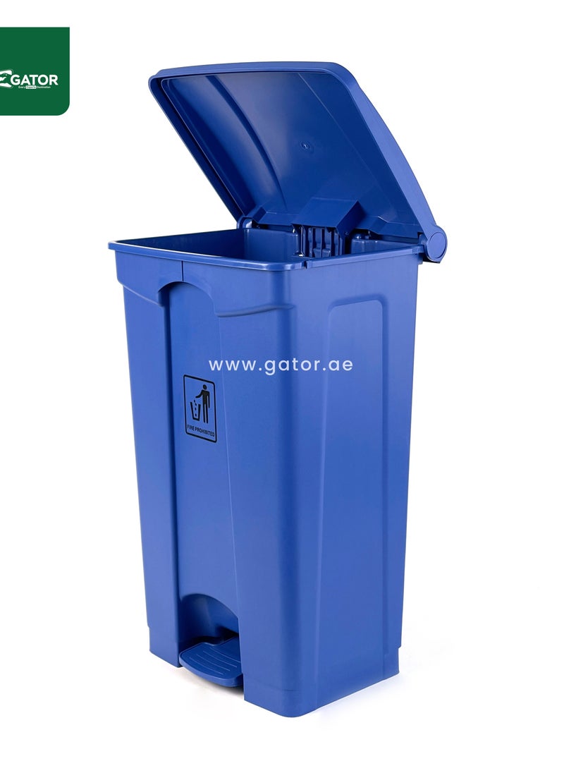 Gator Gator Plastic Garbage Bin with Pedal Opening 87L Blue  - Image 2