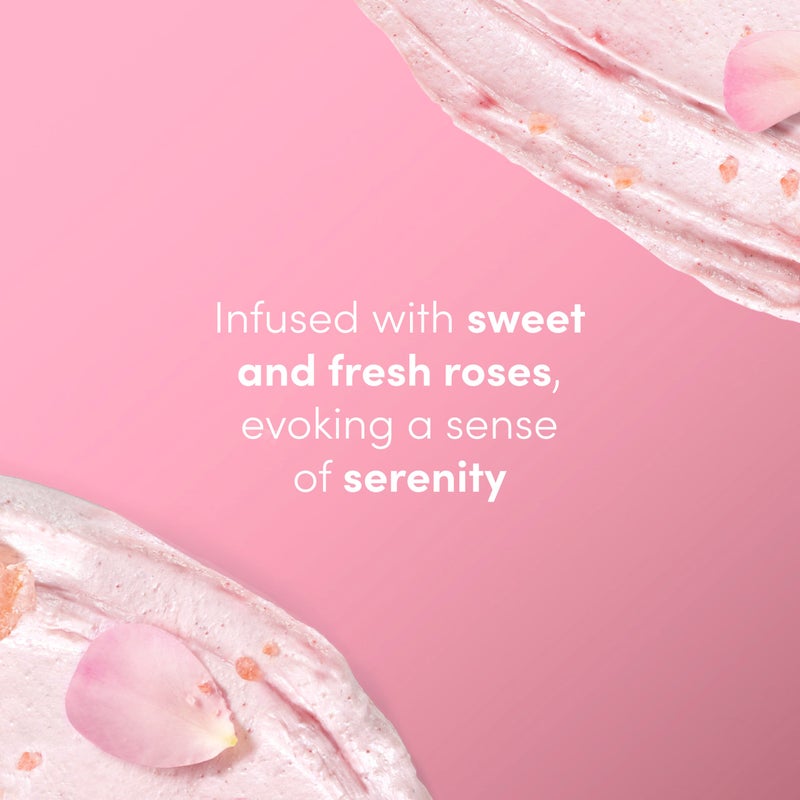 Dove Himalayan Salt & Rose Oil Body Scrub Exfoliates and Deeply Nourishes for Smooth, Radiant Skin 15 oz - Image 4