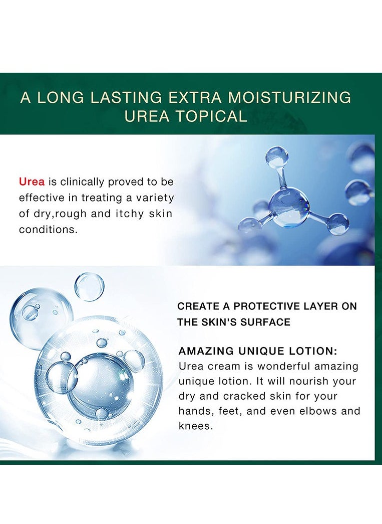 ISSUWEN Urea Cream 42%, Foot Cream For Dry Cracked Heels, Hands, Heels, Elbows, Nails, Knees，Urea Cream 42 Percent For Feet, Moisturizing & Exfoliating Foot Cream With 2% Salicylic Acid, Exfoliates Dead Skin  - Image 3