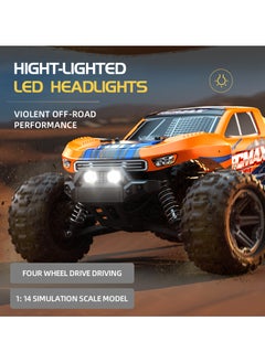 Harvestoy 1:14 Scale Off Road RC Truck 4WD Remote Control Truck, 40KM/H Fast Racing Car, 2.4Ghz RC Vehicle Rock Crawler for Kids  - Image 5
